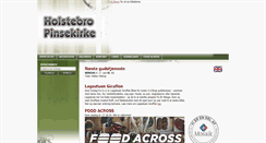 Desktop Screenshot of holstebropinsekirke.dk